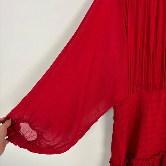 Shona Joy Lonie Long Sleeve Mini Dress in Scarlett Size 8 - Picture 4 of 15